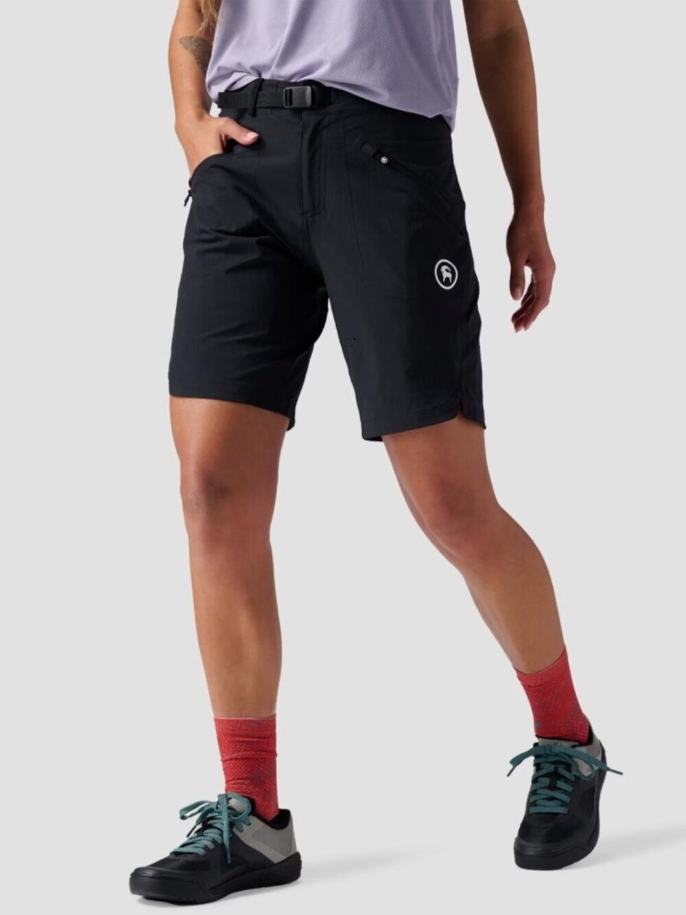 BACKCOUNTRY Women’s Slickrock Black 9in Inseam Bike Short, Sz L